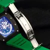 Richarmill Автоматические механические спортивные часы Швейцарские часы Роскошные наручные часы Часы Мужские часы RM030 Черная керамика Ограниченная серия Мужская мода Leisur WN-MC6H