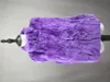 Gilet da donna Real Rex Fur Vest 2023 Gilet Gilet Furry Inverno Caldo Rosa Viola Verde Colore Rosso