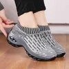 Geklede schoenen Dames Tennisschoenen Dames Wedge Platform Sneakers Comfortabel Ademen Mesh Trainers Slip-on Sok Schoeisel Wandelschoenen Wedges x0920