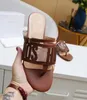 Sandales de créateur de mode de luxe pour femmes, mode d'été en cuir véritable, chaussures décontractées, marques de qualité supérieure, tongs de plage, pantoufles plates pour dames, mocassins de vacances