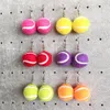 Dangle & Chandelier 2PCS Pair Mixed Color Sport Balls Earrings Women Fashion Jewelry Tennis Ball Drop Earring Female Girls274L