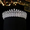 Corona da sposa di lusso Copricapo di moda di cristallo Regina Corona di nozze Gioielli da sposa Accessori per capelli Tiara Corona di zirconi Copricapo2588