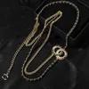 Women Designer Pearl Chain Belt Luxury Retro Diamond Belts Women Waistband Designer Chains Belts lady Letters Double Layer Belt Gold Waistband Dress Decoration