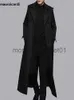 Męskie okopy płaszcze mauroicardi wiosna jesień wyjątkowo długi czarny khaki płaszcze płaszcze mężczyzn podwójnie piersi plus size europejski moda 4xl 5xl J230920