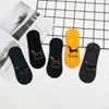 Meias masculinas 5 pares invisível antiderrapante homens chinelo verão desenhos animados bonito kawaii respirável cão barco