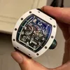 Серия часов Richardmill Tourbillon Швейцарские наручные часы Часы Мужские часы Мужские Le Mans Limited Edition 100 Мужские наручные часы Керамические RM030 WN-AZPG