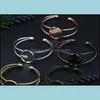 Jewelry Settings New Product 10 Pieces 20Mm Round Cabochon Base Bangles 7 Colors Plated Diy Bangle Blanks Drop Delivery Dhgarden Otqw6