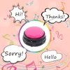 Andra evenemangsfestleveranser 4PS inspelningsbara Talking Easy Carry Voice Recording Sound -knapp för barn Pet Dog Interactive Toy Answering Button Makers 230919