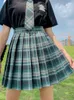 Gonne estate stampa scozzese a vita alta moda donna breve pieghe ragazze danza mini gonna carina una linea Harajuku sexy