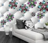 Tapety Papel de parede Crystal Flower Diamentowa biżuteria 3D Tapeta malowidła ścienne TV Sofa Sofa Sypialnia papiery