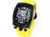 Herenhorloge V16 automatische ketting sport roestvrijstalen kast geïmporteerd rubberen band 44 mm saffierglas motormodel