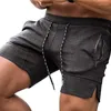 Shorts masculinos 2023 esportes homens beaching zip bolso calças musculação sweatpants fitness jogger correndo ginásios