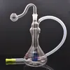 2pcs 10mm femelle narguilé verre brûleur à mazout Bong conduites d'eau pour plates-formes Bongs 6 pouces Heady fumer cendrier Bong avec tuyau de brûleur à mazout en verre mâle livraison gratuite