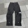 Jeans pour hommes Y2K Jeans Harajuku rétro crâne graphique Baggy Jeans pantalon noir hommes Punk Rock Hip Hop gothique pantalon large Streetwear 230920