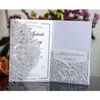 Greeting Cards 50pcs Elegant Laser Cut Wedding Invitation Card Customize Business With RSVP Decor Party Supplies 230919