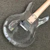 Mesma das fotos Custom Shop, feito na China, guitarra elétrica de cristal de 6 cordas de alta qualidade, captador de uma peça, hardware cromado, frete grátis