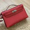 En Kaily Luxury Bag Autumn Winter New 2023 Women's Generation Goat Pattern Cowhide Mini Handbag Dinner Olui