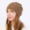 Chapéu de malha de inverno quente crânio bonés gorro cúpula hip hop chapéus para mulheres acessórios de moda