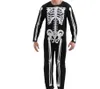 Szkielet unisex kombinezon mężczyźni kobiety Halloweenowe wzór czaszki Kostium ubieraj imprezy imprezowe ubrania cosplay