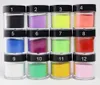 Pós acrílicos Líquidos 12 BoxesSet Mix Color Pigment Powder Sculpting Powder 3D ACRYLIC Nail DIPPING POWDER em 10 ML Jar Nail Art Kit ACRÍLICO Pó 230919