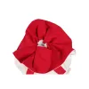Sacs cadeaux de noël en toile rouge et blanc personnalisés, sac de père noël vierge à Sublimation, vente en gros