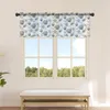 Curtain Summer Conch Shell Starfish Short Tulle Kitchen Small Sheer Living Room Home Decor Voile Drapes