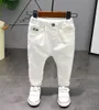 Jeans Jungen Jeans Edition Weiß Broken Caverns Cowboy Hose Kinder Baby Junge Kinder Denim Streetwear 230920