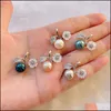 Jewelry Settings Pearl Pendant White Shell Flower Leaf 925 Sterling Sier Diy Charm Pendants Mount 5 Pieces Drop Delivery Dhgarden Ot2Iy