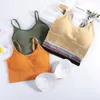 Camisoles & Tanks No Trace Beautiful Back Halter Vest Wrap Chest Top Underwear Women's Base Girls All-in-one Anti-slip Thin