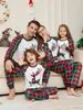 Abiti coordinati per la famiglia Moda Natale Abiti coordinati per la famiglia Cartone animato Natale Renna Stampa Natale Pigiama per la famiglia Set Casa vacanze Vestiti per bambini 230920