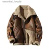 Women's Fur Faux Fur Men Suede Leather Plus Size Jacket Winter Warm Outwear Faux Lamb Wool Fur Motorcycle Coat M-5XL New L230920