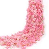 Décorations de Noël 180cm artificielle fleur de cerisier guirlande de fleurs 135 têtes suspendues vignes pour la décoration de la maison salle de mariage Kawaii 230919