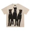 T-shirts pour hommes de chien High Street Tee Spring Summer Fashion Skateboard Hommes Femmes Tshirt Design surdimensionné S-XL231Q