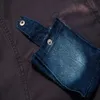 デザイナーニュージャケットハイストリートファッションブランドマルチポケットパネルコントラストデニムコートジャケット