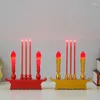 Candle Holders Buddhist Altar Electric LED Light Powered Simulation Incense For BURNER Chinese Year D Drop