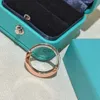 Pierścienie zespołowe projektant Pierścień luksusowe pierścionki dla kobiet U-lock dwukolorowe pierścionki złota Pierścienie projektantów mężczyzn Pierścień Diamentowe pierścionki zaręczynowe Prezenty Prezenty spersonalizowane x0920