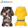 DRESSPET imperméable pour chien 100% imperméable Polyester manteau veste pour petits chiens moyens vêtements de pluie XXL Y200917273g