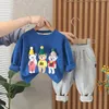 服セット春秋の子供服ベビーキャップコットンスポーツセットフード付きセーターシャツパンツ子供ボーイズカジュアルスーツ05年230919