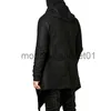 Men's Trench Coats Steampunk Men Gothic Male Hooded Irregular Red Black Trench Vintage Mens Outerwear Cloak Fashion trench coat men X9105 J230920