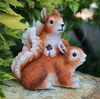 Garden Decorations Creative Harts Squirrel Fairy Garden Accessories Decoration Home Yard Miniatures Feng Shui Outdoor Simulated Animal Ornaments 230920
