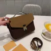 Dames Luxe metis Ontwerpers Tassen snelle 25cm handtas Echt lederen handtassen Dames Dames Messenger Mode Schoudertas Crossbody Tote Portemonnee Kunstzinnige ontwerper