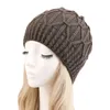 Chapéu de malha de inverno quente crânio bonés gorro cúpula hip hop chapéus para mulheres acessórios de moda