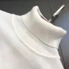 Tasarımcı Sonbahar/Kış Erkekler Sweater Uzun Kollu Gevşek Uygun Satı Basit Yüksek Yakalı Kazak Boyun Üstünde Flight M-XXL UNISEX YENİ STİL