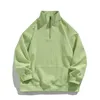 Men's Hoodies Fall Long Sleeve Half Open Zipper Hoodie Hoodless Sweatshirt Top Outdoor Shirt