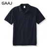 Kobiet Polos GaAJ 100 Bawełny koszulka polo Men Men Brand koszule dla mężczyzny Krótkie rękawie Summer Fashion Wino Wino Blue Grey Grvy Mens 230919