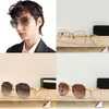 Luxury Fashion Classic SPR 57Y Sunglasses Men and womebs Metal Square Gold Frame UV400 Unisex Designer Vintage Style Sunglasses Protection Eyewear With Box