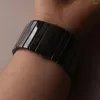 Bandas de relógio pulseira de cerâmica pulseira de fivela especial para marcas cerâmica série homem pulseiras caber r21347222 r21540742 27mm/34mm tamanho grande