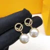 Hot Sale Premium Earrings Designer Stud dangle F Earring Luxury Brand personality diamond Design Earrings FFity Fashion Jewelry G239206PE-3