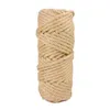 Brinquedos de gato 4/6mm 50m arranhando post árvore brinquedo natural juta corda corda corda macrame diy artesanato artesanal decor3417