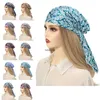 Chapeau pré-attaché imprimé de nouvelles couleurs pour femmes musulmanes, Hijab Turban Bandanas, bandeau Turbante Mujer, casquette de chimio, Bonnet, couvre-chef